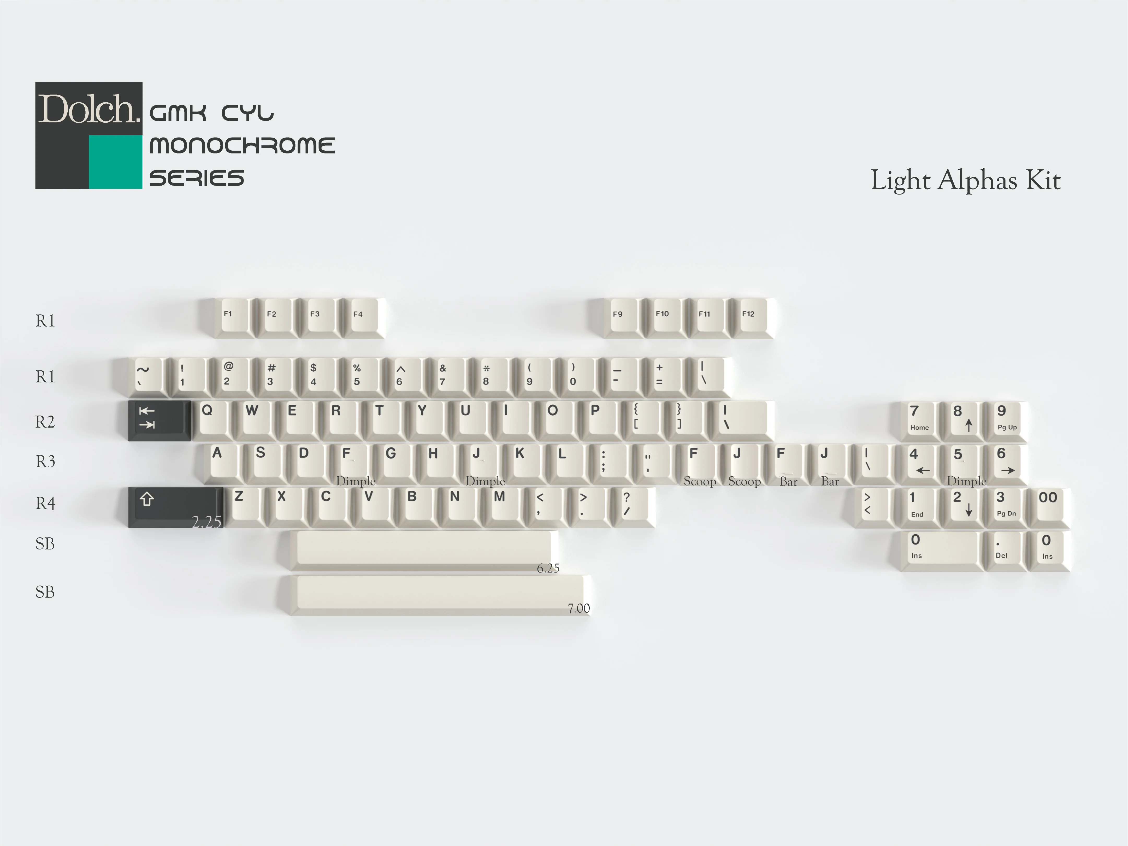 GMK CYL Monochrome Dolch (Pre-Order) - Image 10