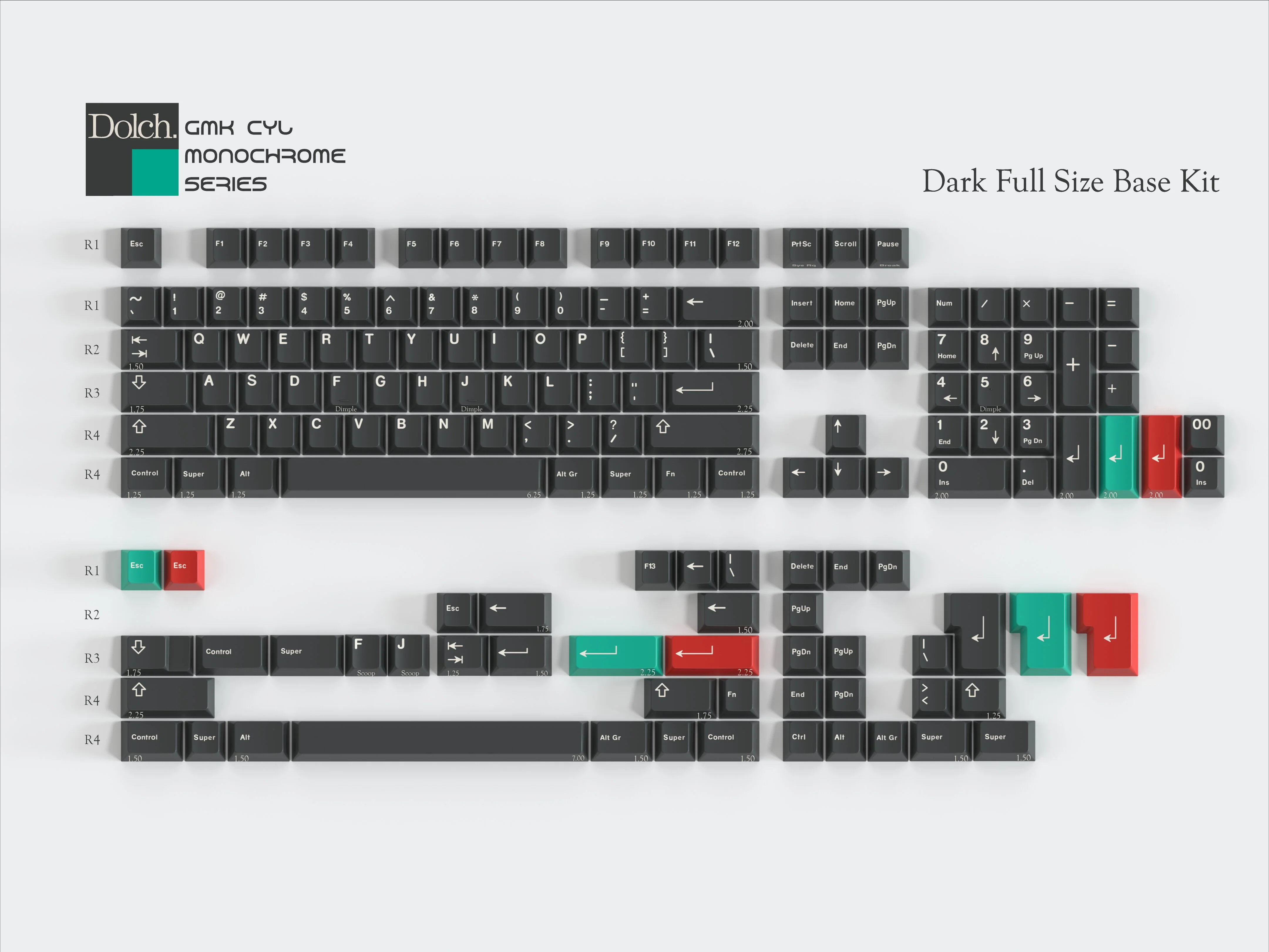 GMK CYL Monochrome Dolch (Pre-Order) - Image 3