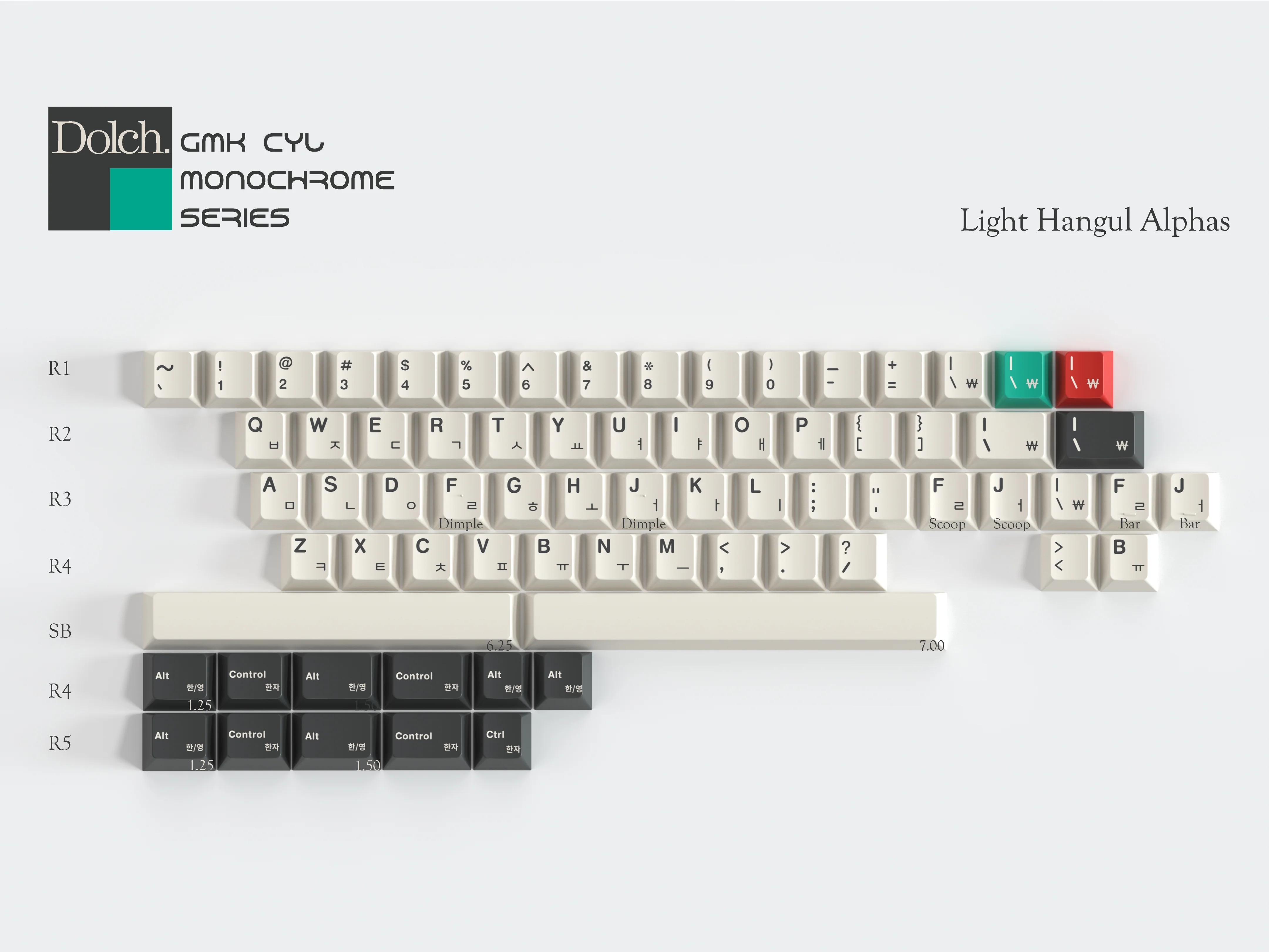 GMK CYL Monochrome Dolch (Pre-Order) - Image 9