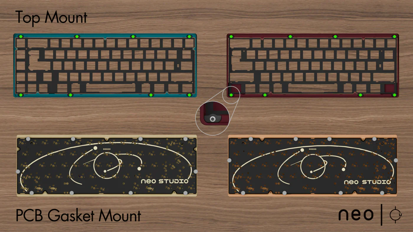Neo60 CU - 60% ISO+ANSI Mechanical Custom Keyboard Kit - Image 8