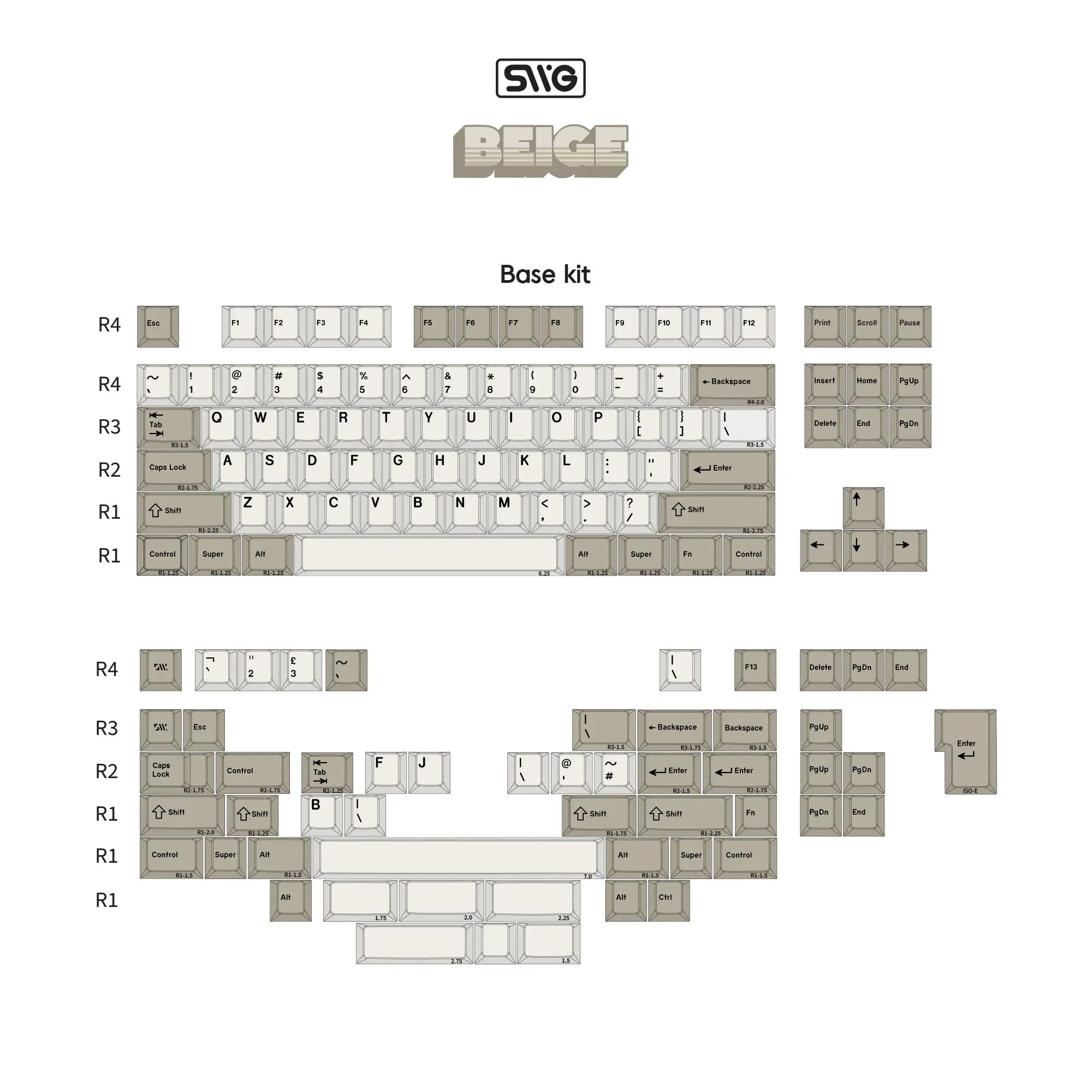 SWG Beige Keycap Set - Image 2
